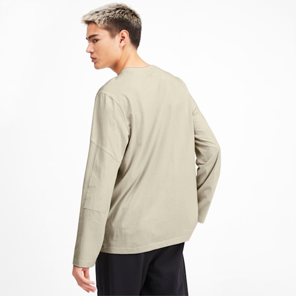 NU-TILITY Men's Long Sleeve Tee, Overcast, extralarge