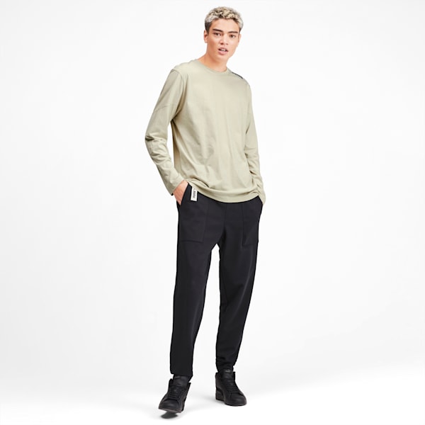 NU-TILITY Men's Long Sleeve Tee, Overcast, extralarge