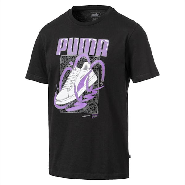 Sneaker Graphic Men’s Crewneck T-Shirt, Puma Black, extralarge-IND