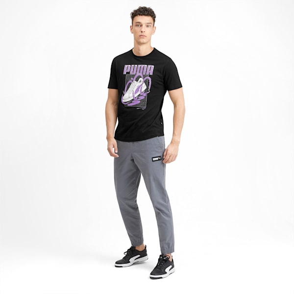 Sneaker Graphic Men’s Crewneck T-Shirt, Puma Black, extralarge-IND