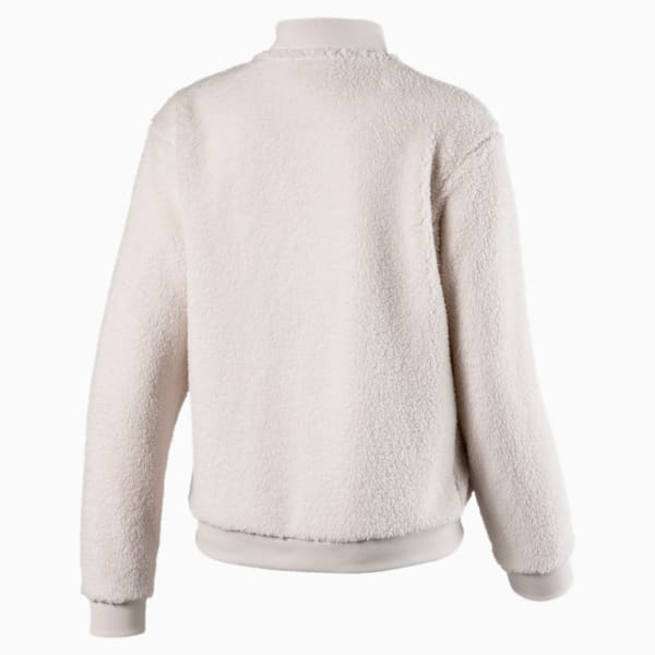 Alpha Girls' Sherpa Jacket JR, Pastel Parchment, extralarge