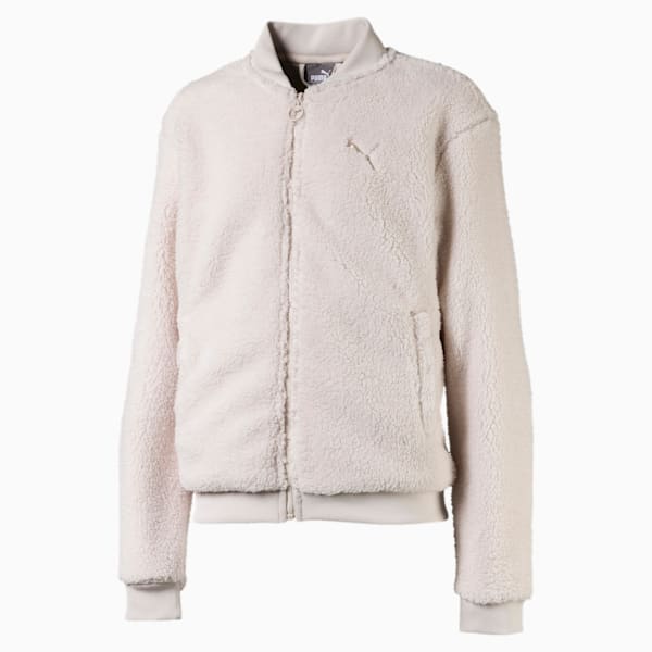 Alpha Girls' Sherpa Jacket JR, Pastel Parchment, extralarge