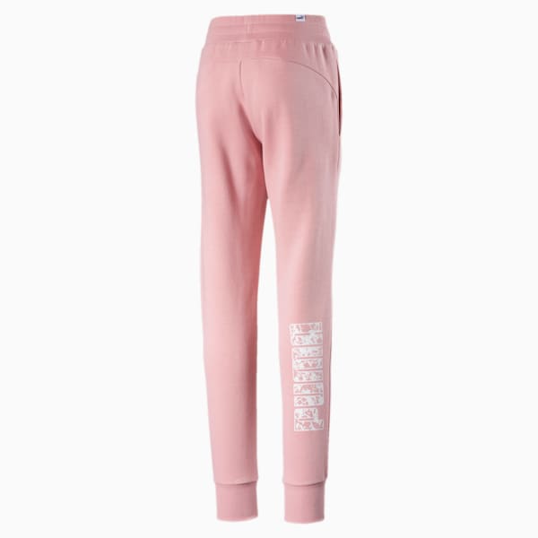 Girls' Sweatpants, Bridal Rose, extralarge-IND