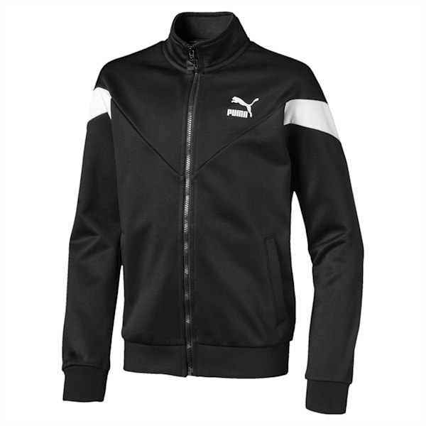 Iconic MCS Boys' Track Jacket, Puma Black, extralarge-IND