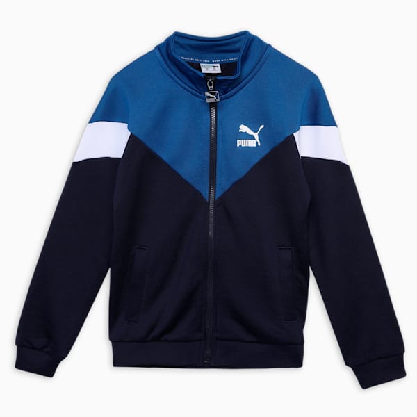 Iconic MCS Boys' Track Jacket, Peacoat, extralarge-IND