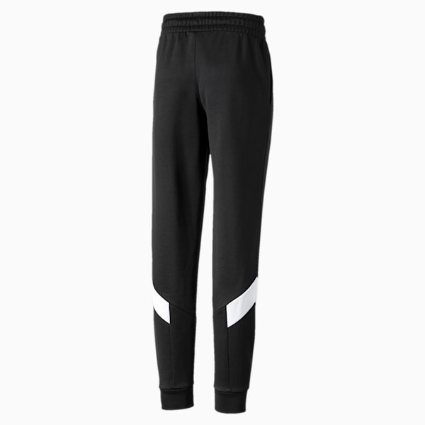 Iconic MCS Knitted Boys' Track Pants, Puma Black, extralarge-IND