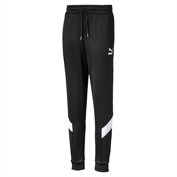 Iconic MCS Knitted Boys' Track Pants, Puma Black, extralarge-IND