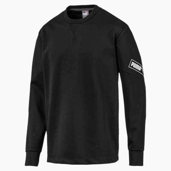 NU-TILITY Men's Crewneck Sweatshirt, Puma Black, extralarge