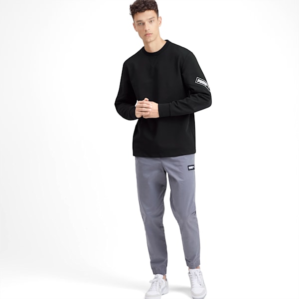 NU-TILITY Men's Crewneck Sweatshirt, Puma Black, extralarge