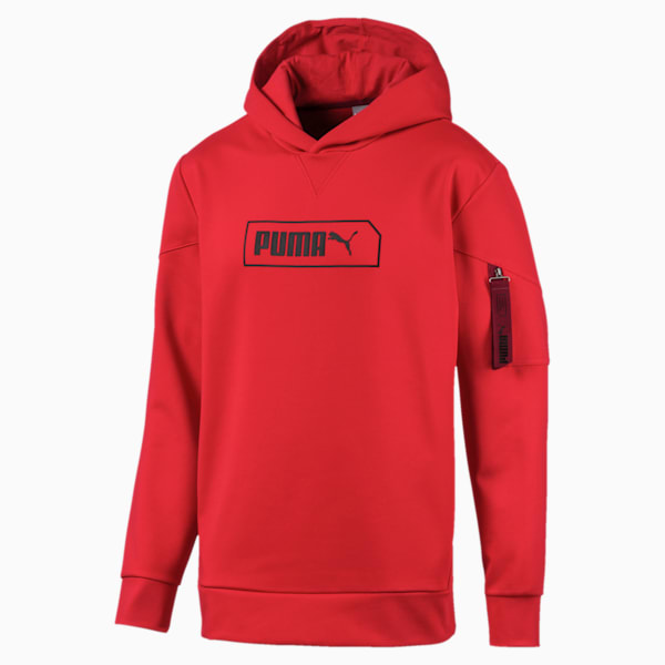NU-TILITY Men's Hoodie, High Risk Red, extralarge