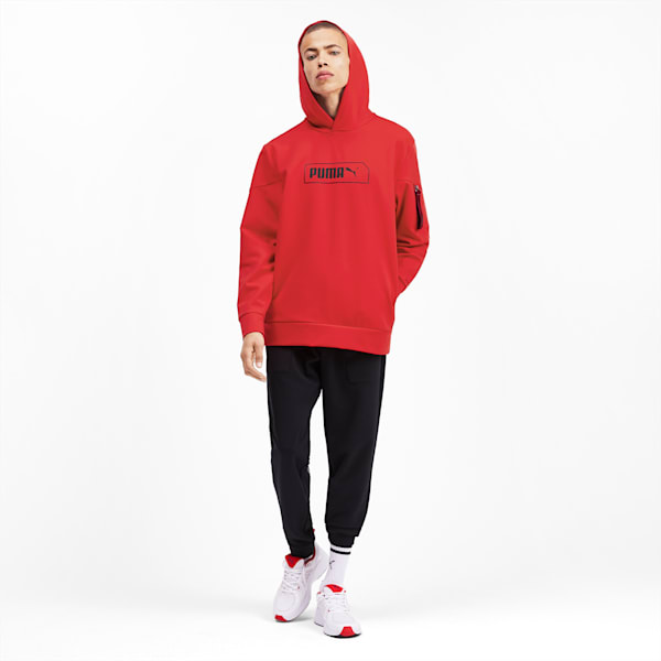 NU-TILITY Men's Hoodie, High Risk Red, extralarge