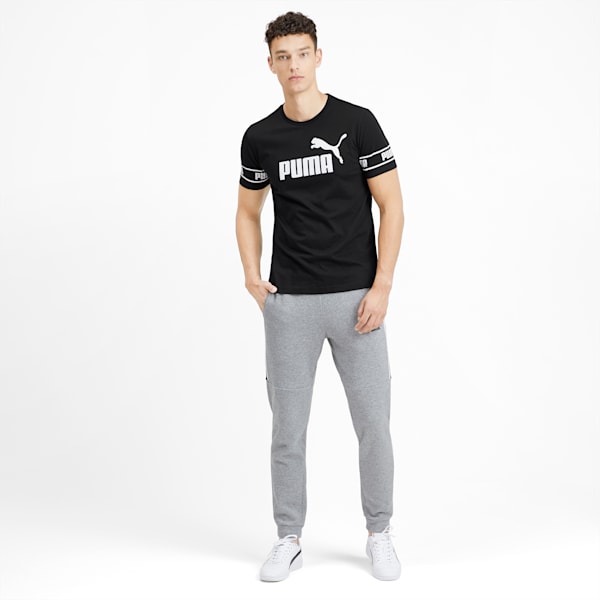 Amplified Men's Big Logo Tee, Puma Black, extralarge