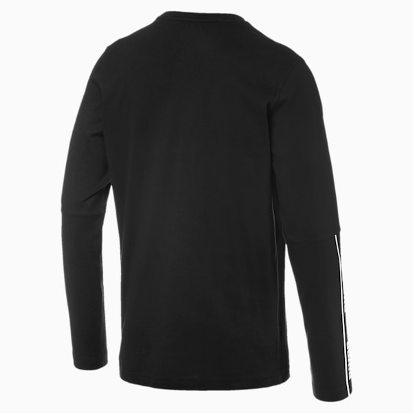 Amplified Men's Long Sleeve Tee, Puma Black, extralarge