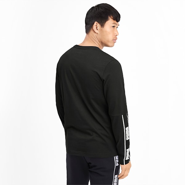 Amplified Men's Long Sleeve Tee, Puma Black, extralarge