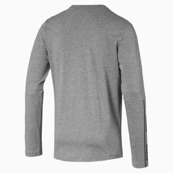 Amplified Men's Long Sleeve Tee, Medium Gray Heather, extralarge