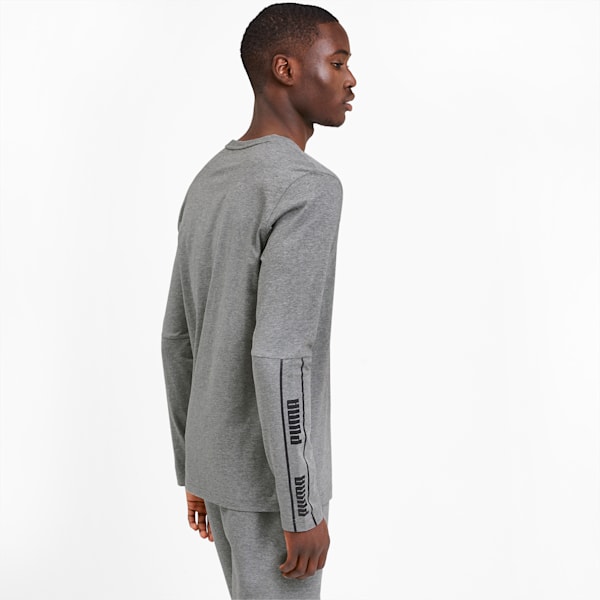Amplified Men's Long Sleeve Tee, Medium Gray Heather, extralarge