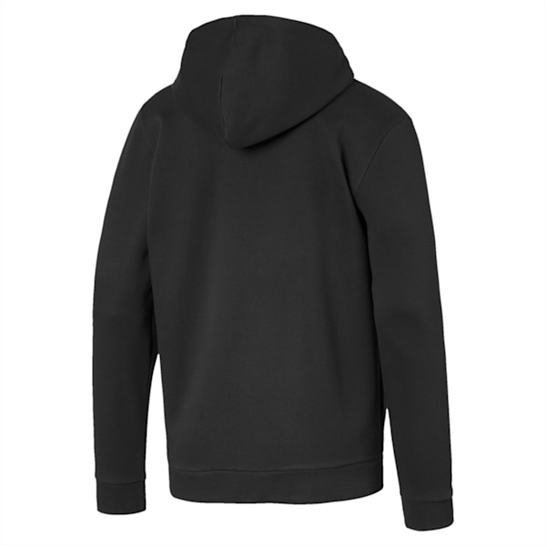 Amplified Fleece Hooded Men's Sweat Jacket, Puma Black, extralarge-IND