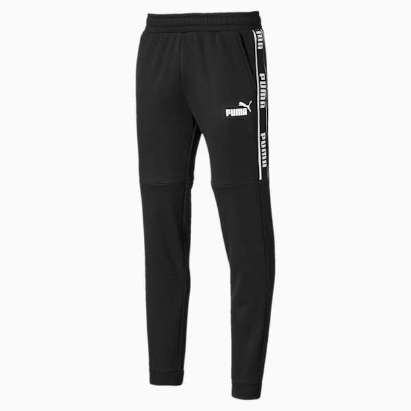Puma mens amplified fleece sweatpants black cheap