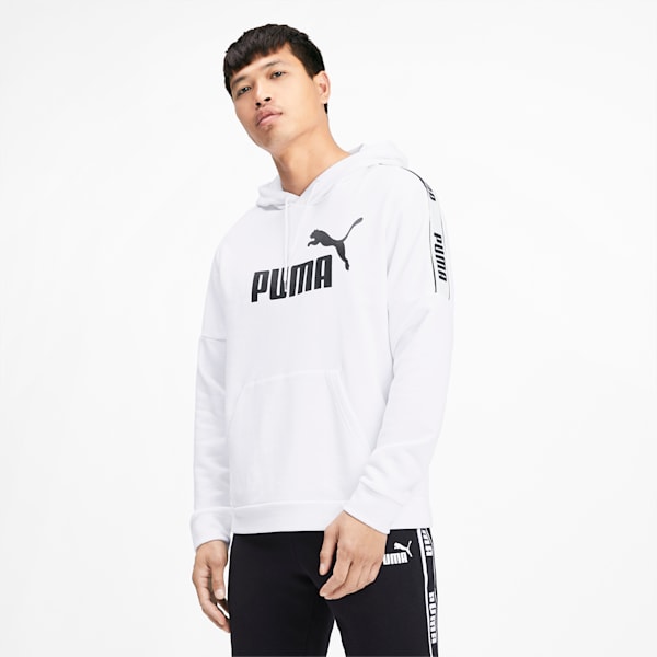 Amplified Men's Hoodie, Puma White, extralarge