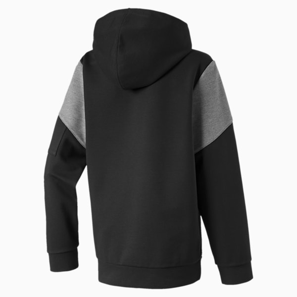 NU-TILITY Boys' Hoodie JR, Puma Black, extralarge