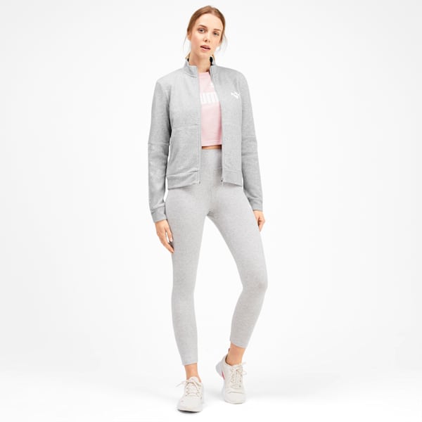 Amplified Women's Full Zip Jacket, Light Gray Heather, extralarge