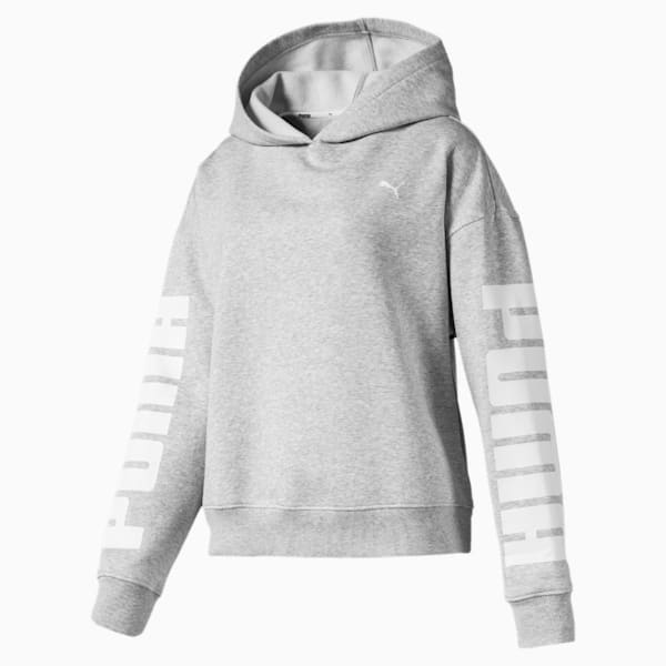 Rebel Women's Hoodie, Light Gray Heather, extralarge