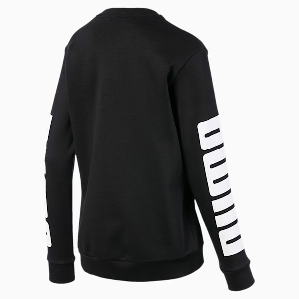 Rebel Women's Crewneck Sweatshirt, Puma Black, extralarge