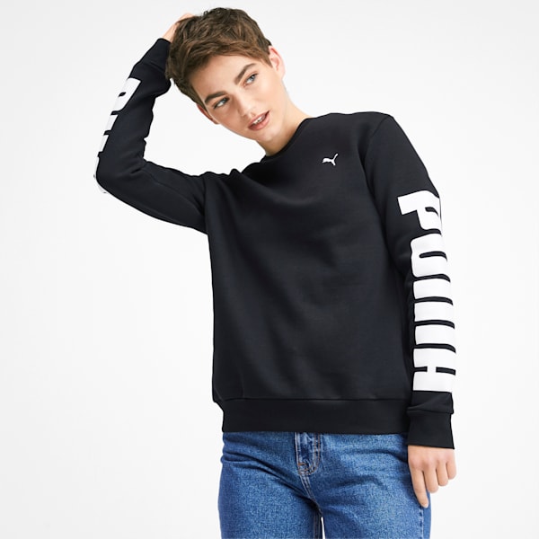 Puma rebel crew sweatshirt best sale