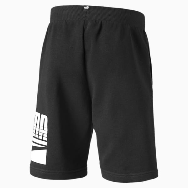 Rebel Boys' Sweat Shorts JR, Puma Black, extralarge