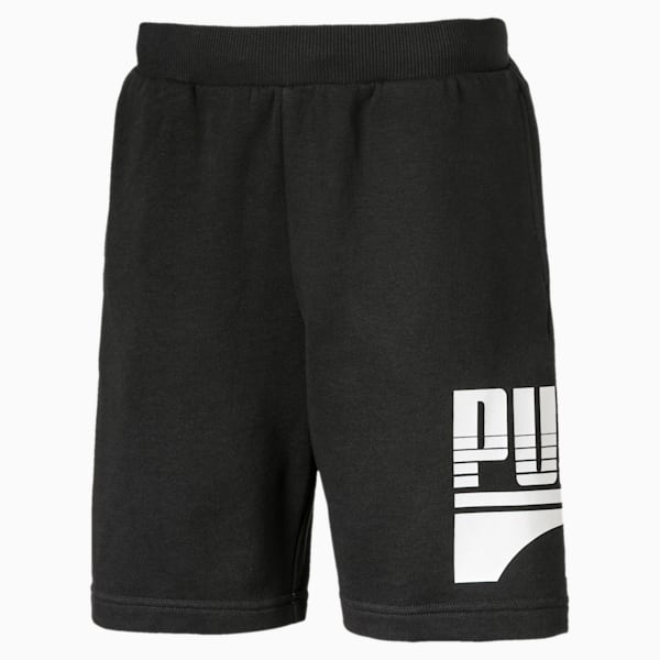 Rebel Boys' Sweat Shorts JR, Puma Black, extralarge