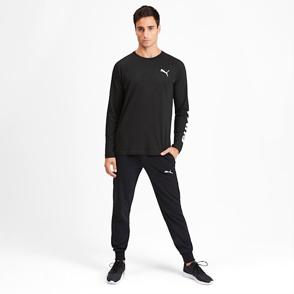 Modern Sports Men's Long Sleeve Tee, Puma Black, extralarge