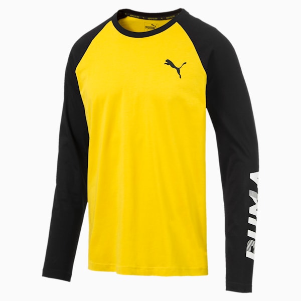 Modern Sports Men's Long Sleeve Tee, Sulphur, extralarge