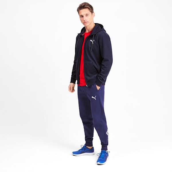 Modern Sports Full Zip Men's Hoodie, Peacoat, extralarge-IND