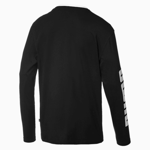 Rebel Bold Men's Long Sleeve Tee, Puma Black, extralarge