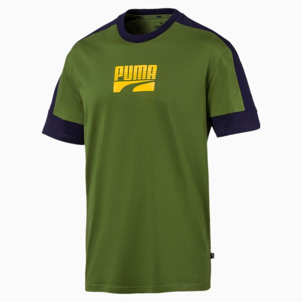 Rebel Block Men's Tee, Garden Green, extralarge
