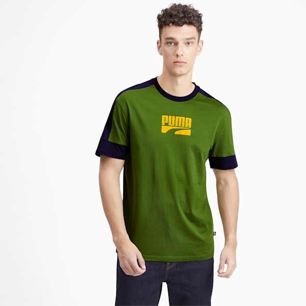 Rebel Block Men's Tee, Garden Green, extralarge