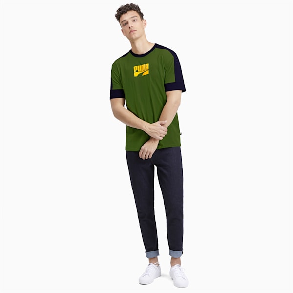 Rebel Block Men's Tee, Garden Green, extralarge