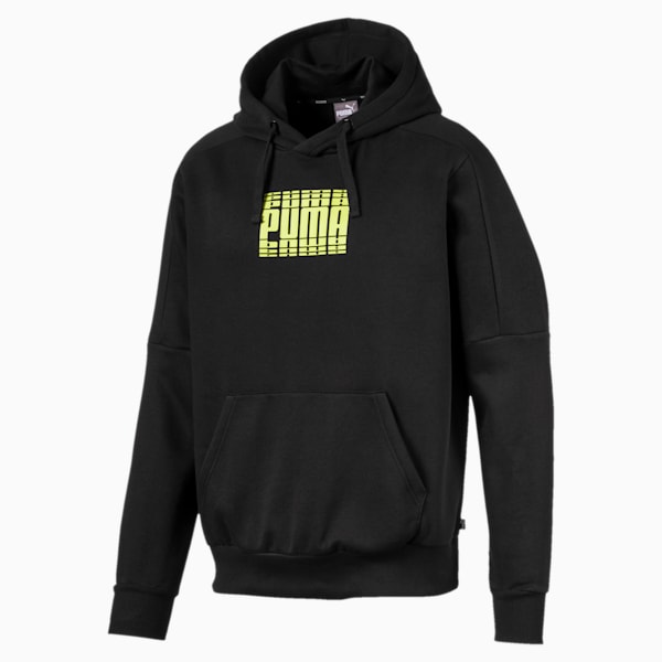 Rebel Block Men's Fleece Hoodie, Puma Black, extralarge