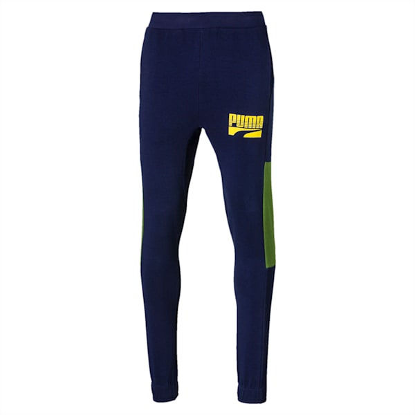 Rebel Block Men's Sweatpants, Peacoat, extralarge-IND