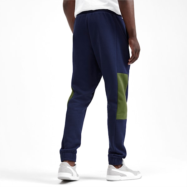 Rebel Block Men's Sweatpants, Peacoat, extralarge-IND