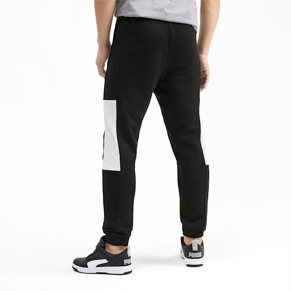 Rebel Block Men's Sweatpants, Puma Black, extralarge