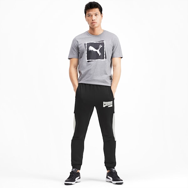 Rebel Block Men's Sweatpants, Puma Black, extralarge