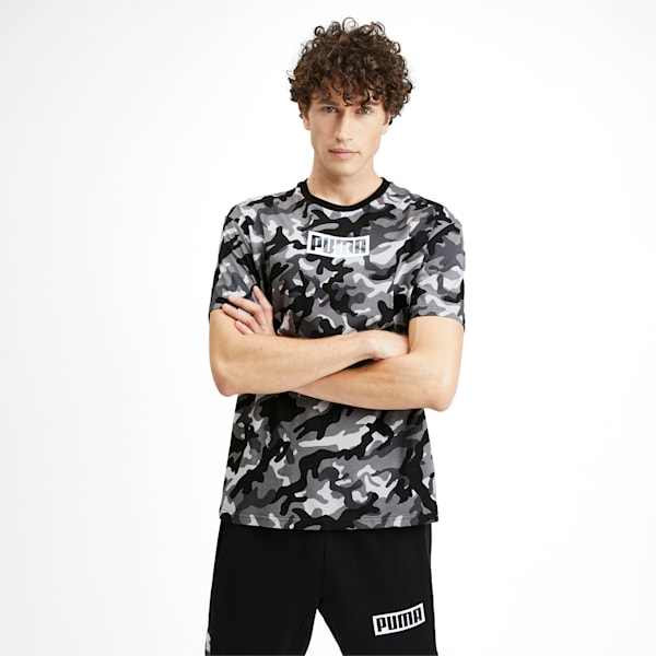 Rebel Camo Men's Tee, Puma Black, extralarge