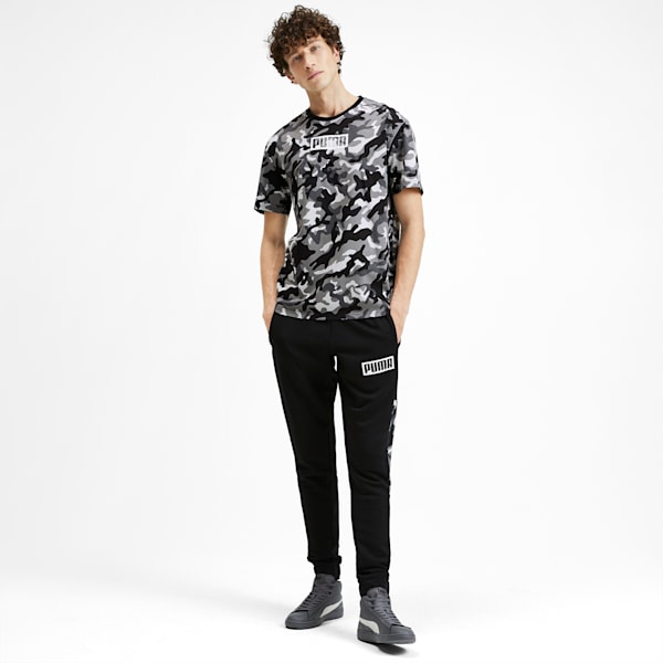 Rebel Camo Men's Tee, Puma Black, extralarge