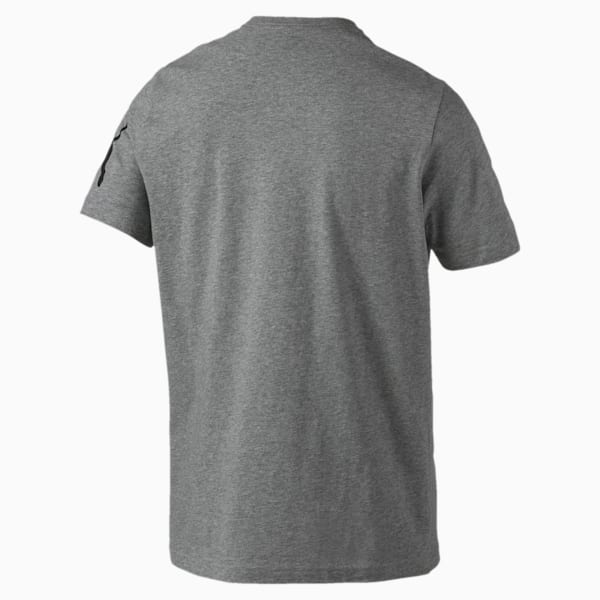 Big Logo Graphic Short Sleeve Men's Crewneck T-Shirt, Medium Gray Heather, extralarge-AUS
