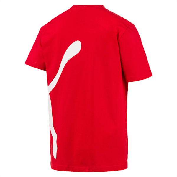 Big Logo Graphic Short Sleeve Men's Crewneck T-Shirt, High Risk Red, extralarge-IND