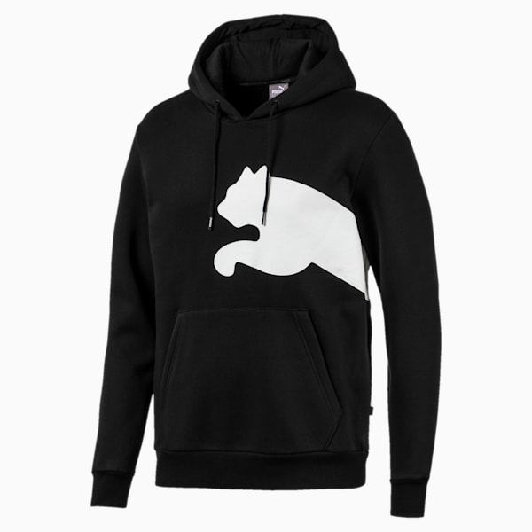 Big Logo Men's Fleece Hoodie, Puma Black, extralarge