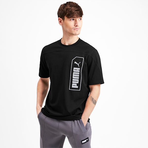 NU-TILITY Men's T-Shirt, Puma Black, extralarge-IND