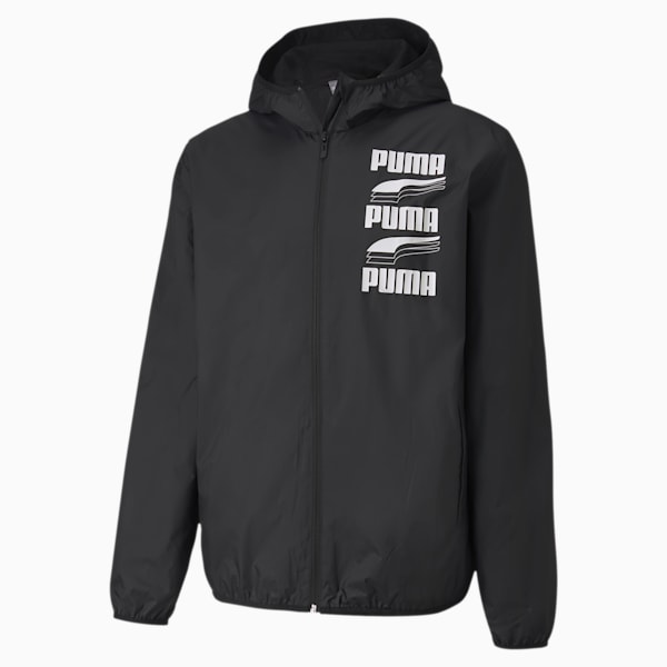 Essentials Rebel Men's Windbreaker, Puma Black, extralarge