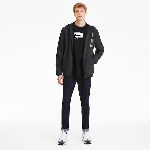 Essentials Rebel Men's Windbreaker, Puma Black, extralarge